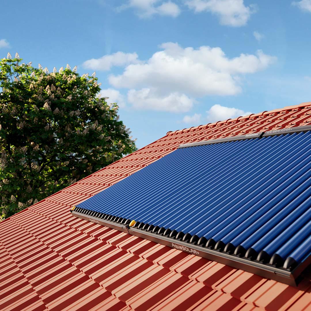 koegel-haustechnik-heizungsseite-solarthermie-06 Solarthermieanlage mit Röhrenkollektoren auf einem Hausdach